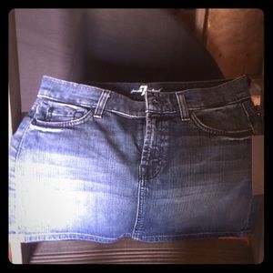 7 for all man kind mini skirt “NEW with tags” 26